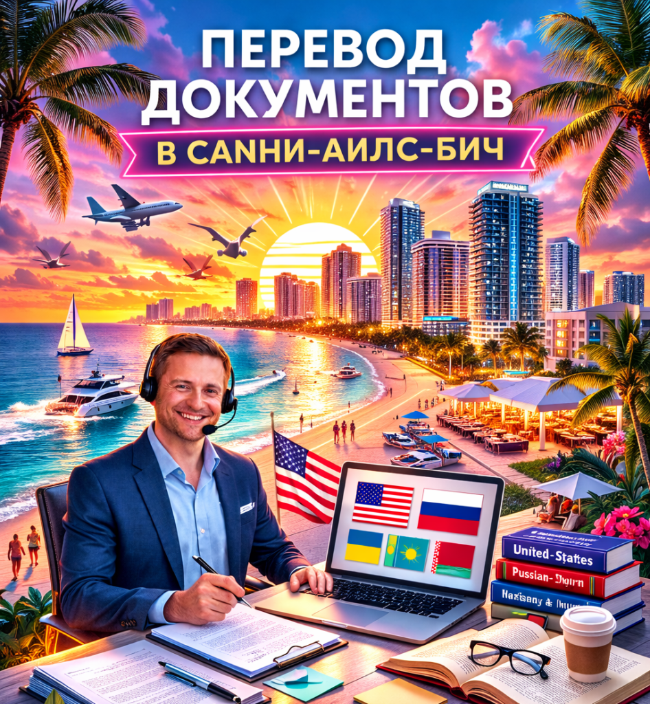 Перевод документов в Санни-Айлс-Бич Флорида (Sunny Isles Beach Florida), Сертифицированный перевод для USCIS