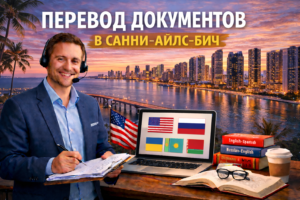 Перевод документов в Санни-Айлс-Бич Флорида (Sunny Isles Beach Florida), Сертифицированный перевод для USCIS