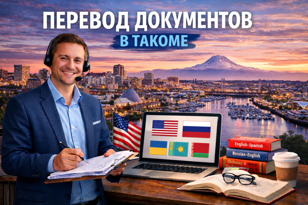 Перевод документов в Такоме Вашингтон (Tacoma Washington) сертифицированный перевод для USCIS