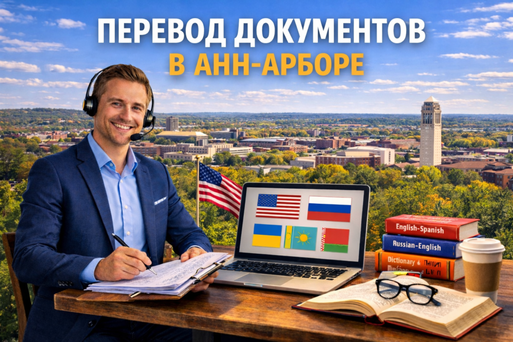 Перевод документов в Анн-Арборе Мичиган (Ann Arbor Michigan), Сертифицированный перевод для USCIS
