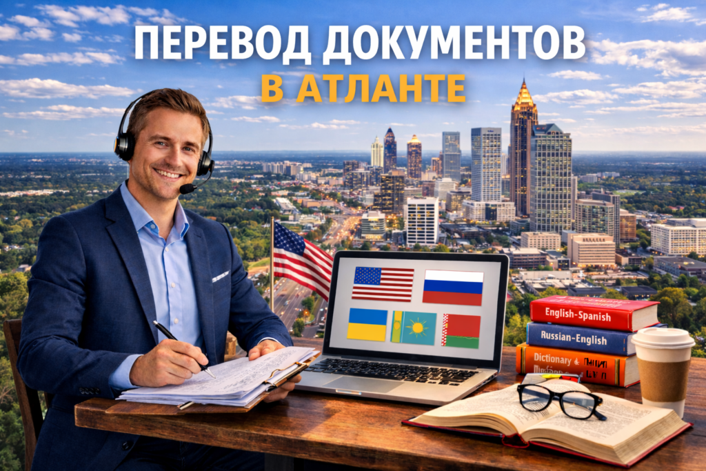 Перевод документов в Атланте Джорджия (Atlanta Georgia), Сертифицированный перевод для USCIS