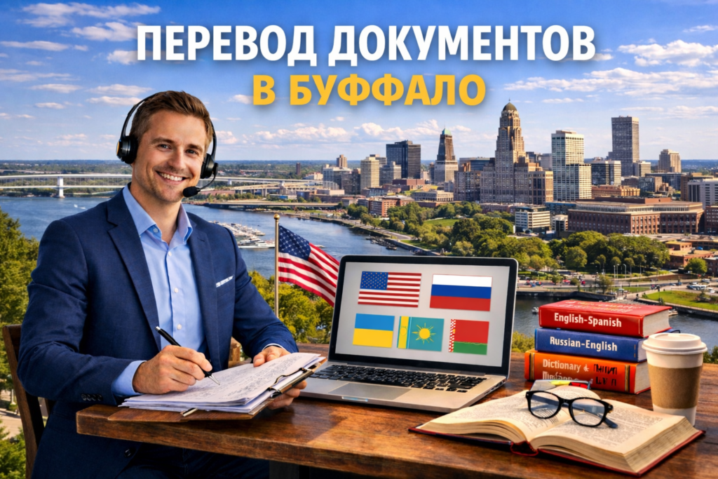 Перевод документов в Буффало Нью-Йорк (Buffalo New York),
Сертифицированный перевод для USCIS