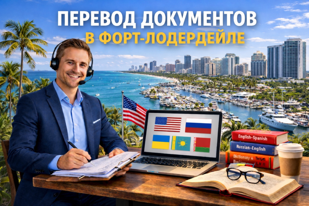 Перевод документов в Форт-Лодердейле Флорида (Fort Lauderdale Florida), Сертифицированный перевод для USCIS