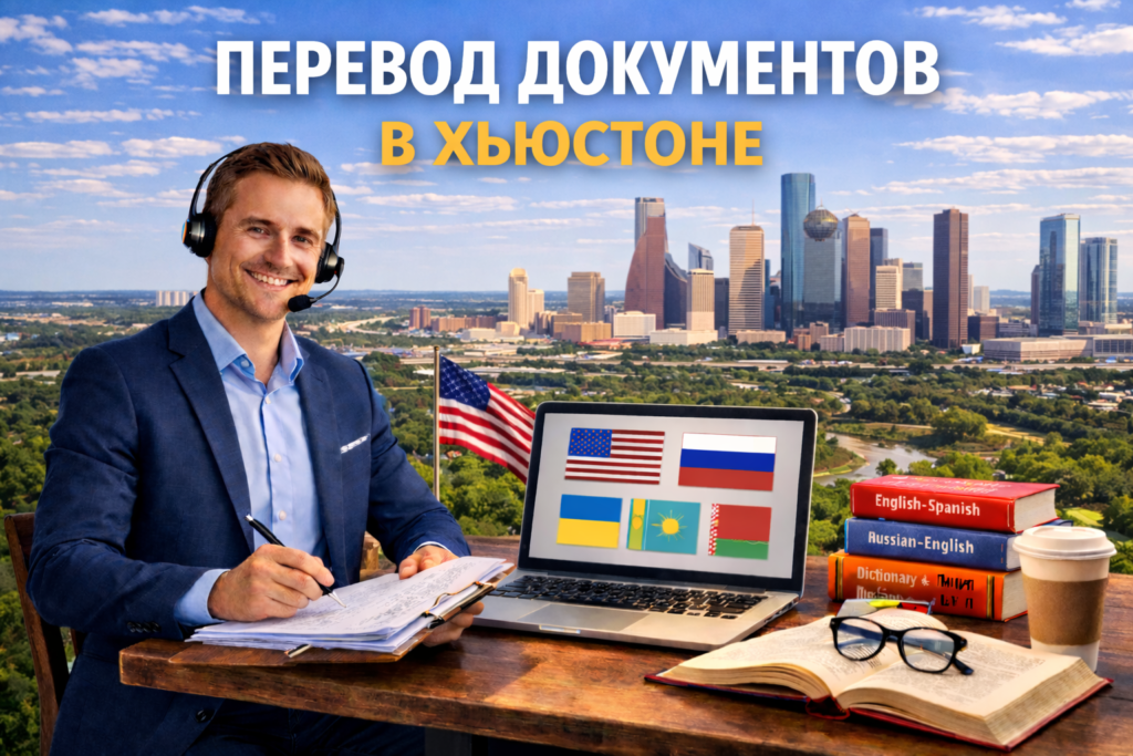 Перевод документов в Хьюстоне Техас (Houston Texas),
Сертифицированный перевод для USCIS