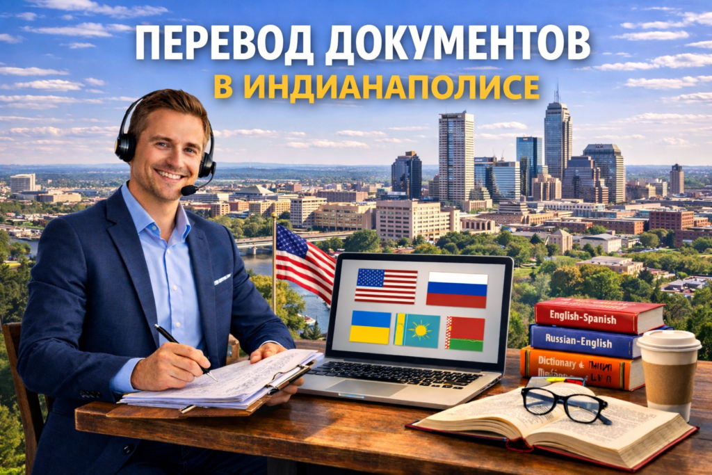 Перевод документов в Индианаполис Индиана (Indianapolis Indiana), Сертифицированный перевод для USCIS