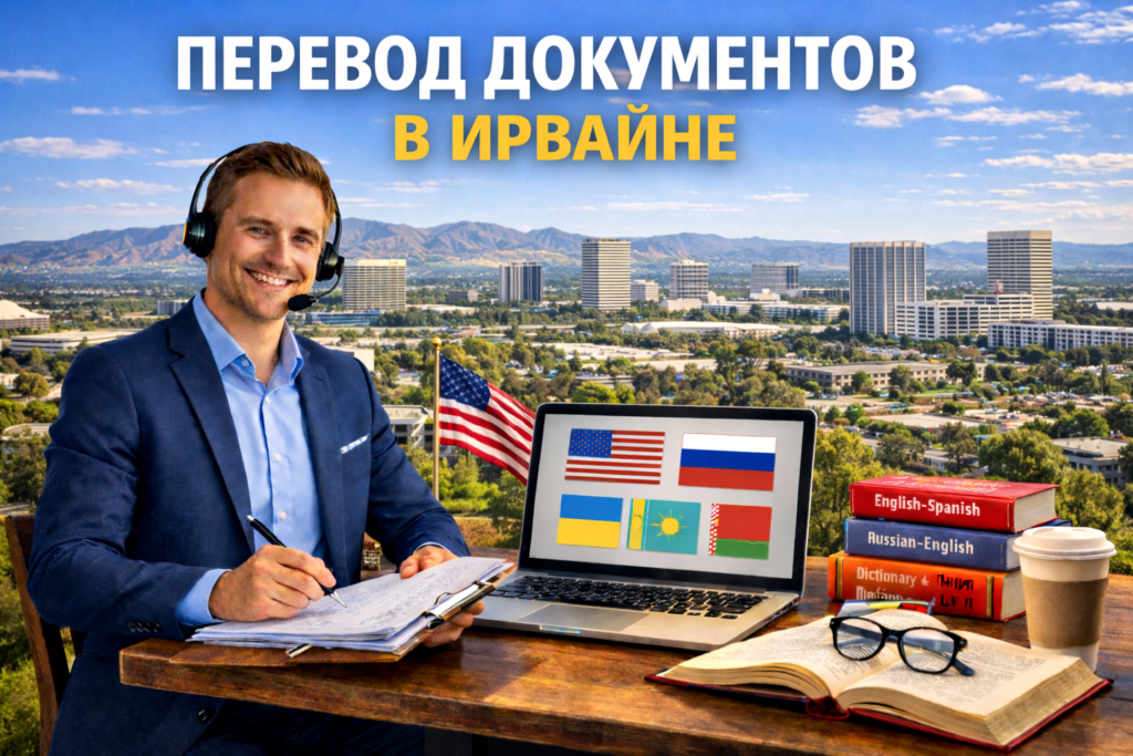 Перевод документов в Ирвайне Калифорния (Irvine California), Сертифицированный перевод для USCIS