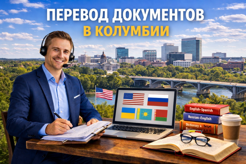 Перевод документов в Колумбии Южная Каролина (Columbia South Carolina), Сертифицированный перевод для USCIS