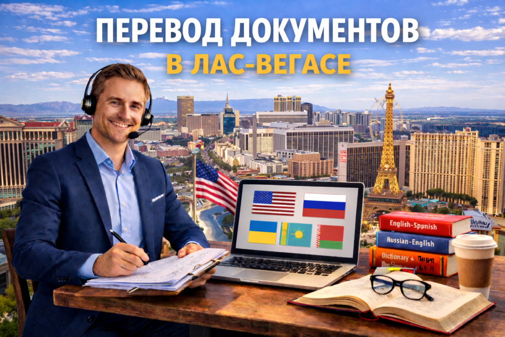Перевод документов в Лас-Вегасе Невада (Las Vegas Nevada),
Сертифицированный перевод для USCIS