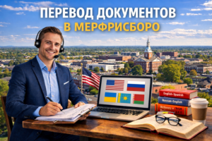 Перевод документов в Мерфрисборо Теннесси (Murfreesboro Tennessee), Сертифицированный перевод для USCIS