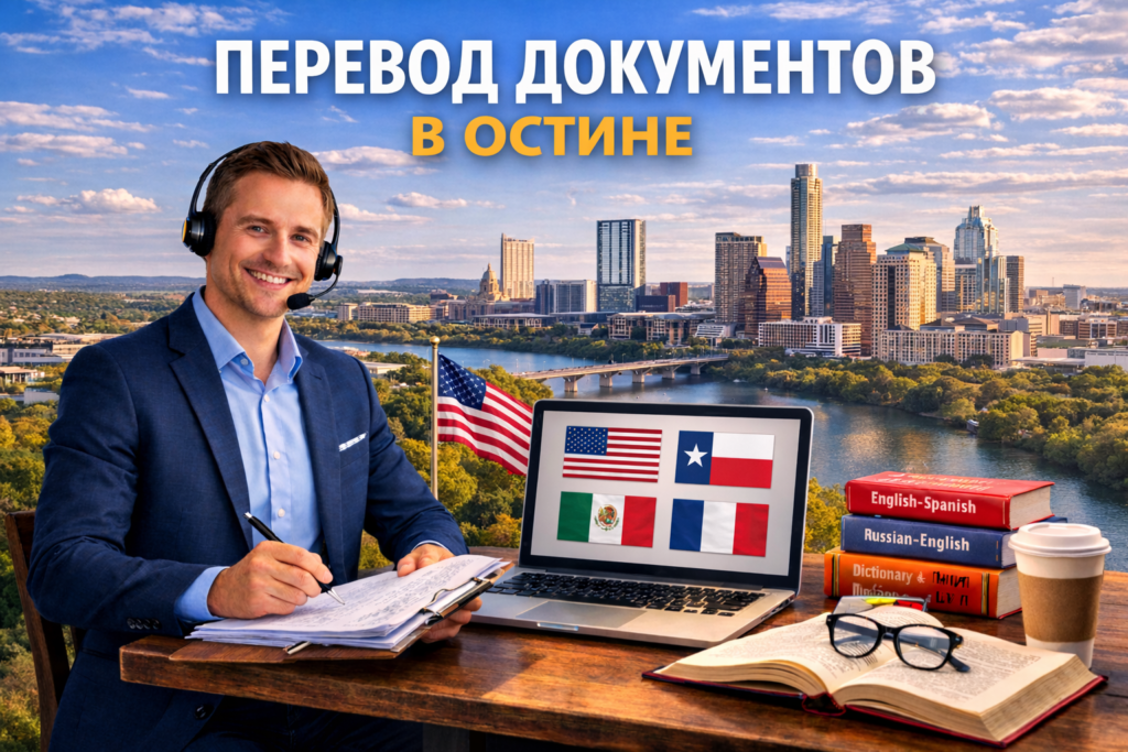 Перевод документов в Остине Техас (Austin Texas), Сертифицированный перевод для USCIS