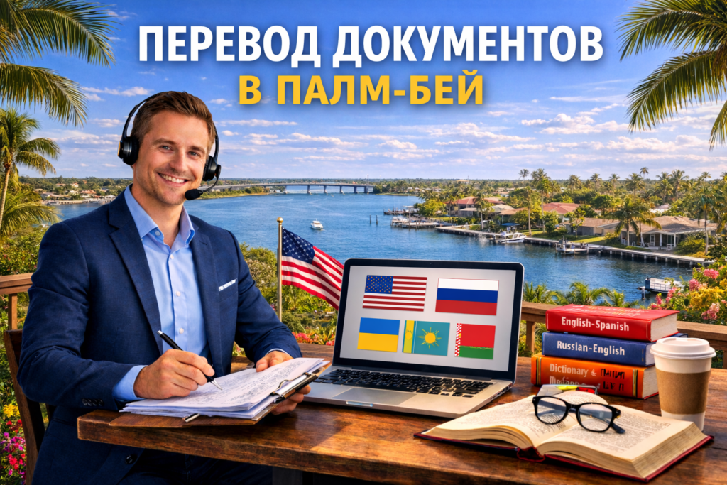 Перевод документов в Палм-Бей Флорида (Palm Bay Florida), Сертифицированный перевод для USCIS