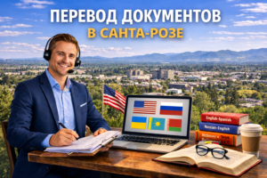 Перевод документов в Санта-Роза Калифорния (Santa Rosa California), Сертифицированный перевод для USCIS