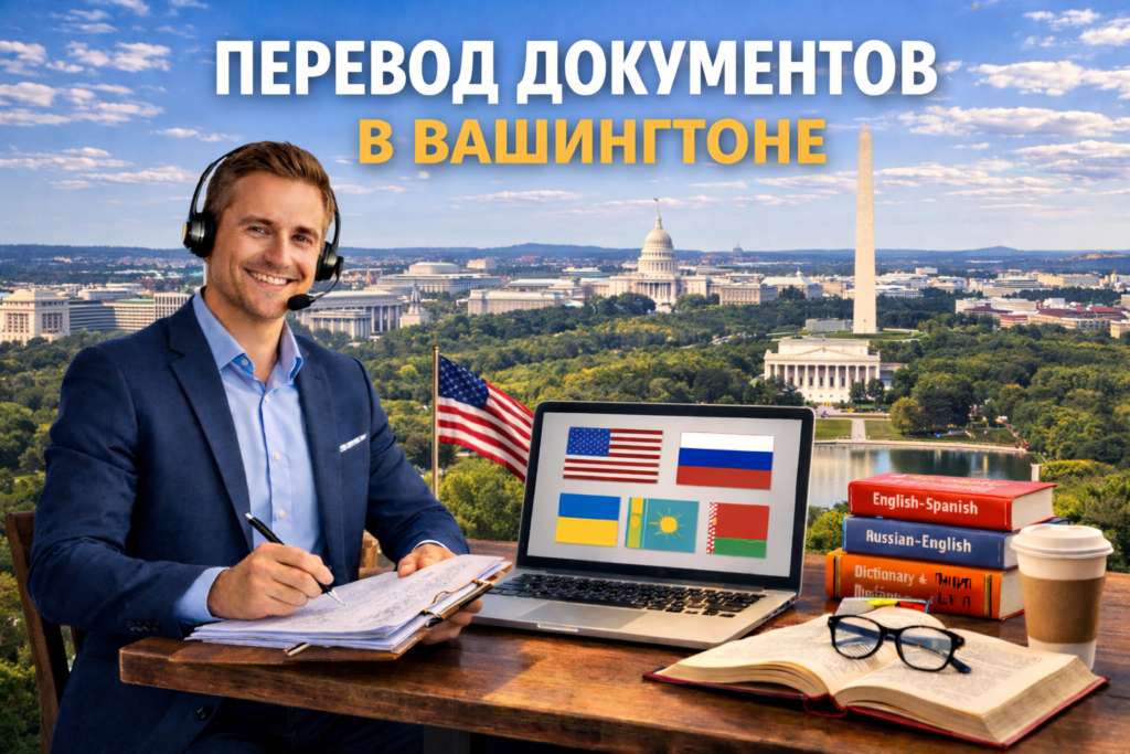 Перевод документов в Вашингтоне (Washington D.C.),
Сертифицированный перевод для USCIS