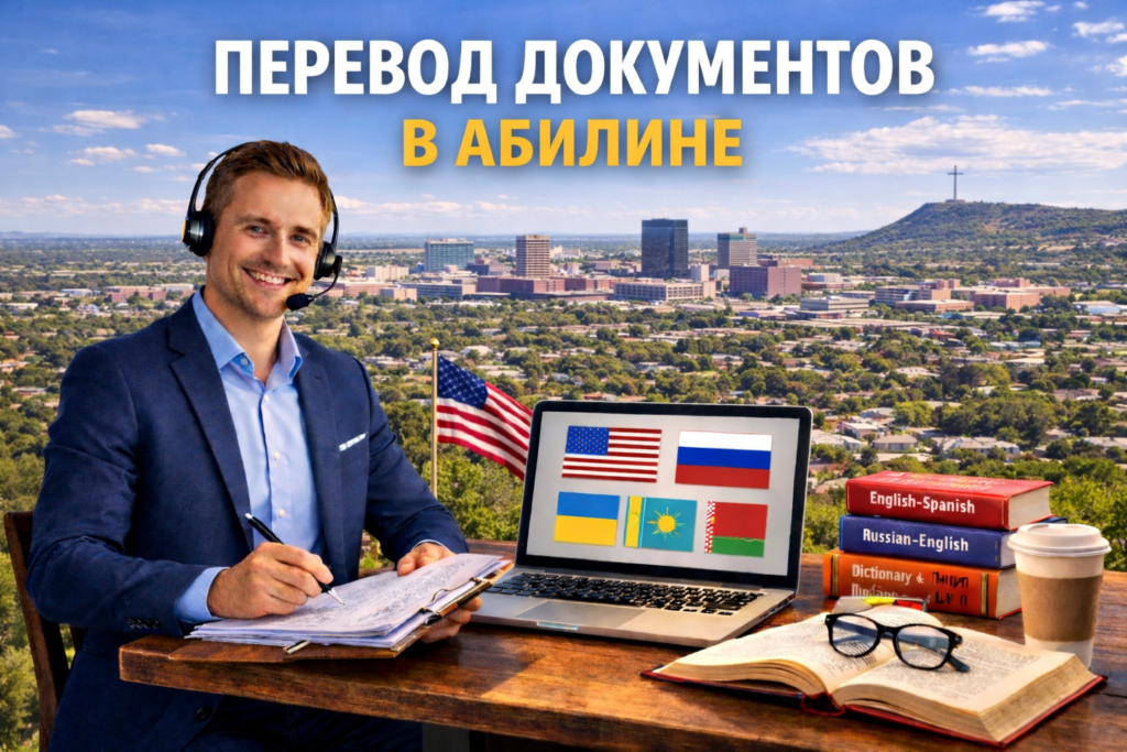 Перевод документов в Абилине Техас (Abilene Texas), Сертифицированный перевод для USCIS