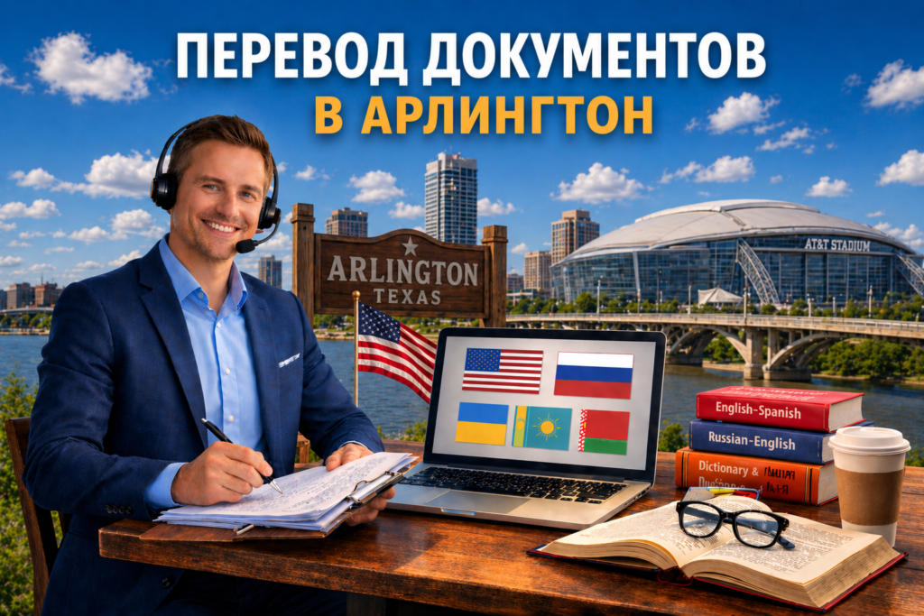 Перевод документов в Арлингтоне Техас (Arlington Texas), Сертифицированный перевод для USCIS