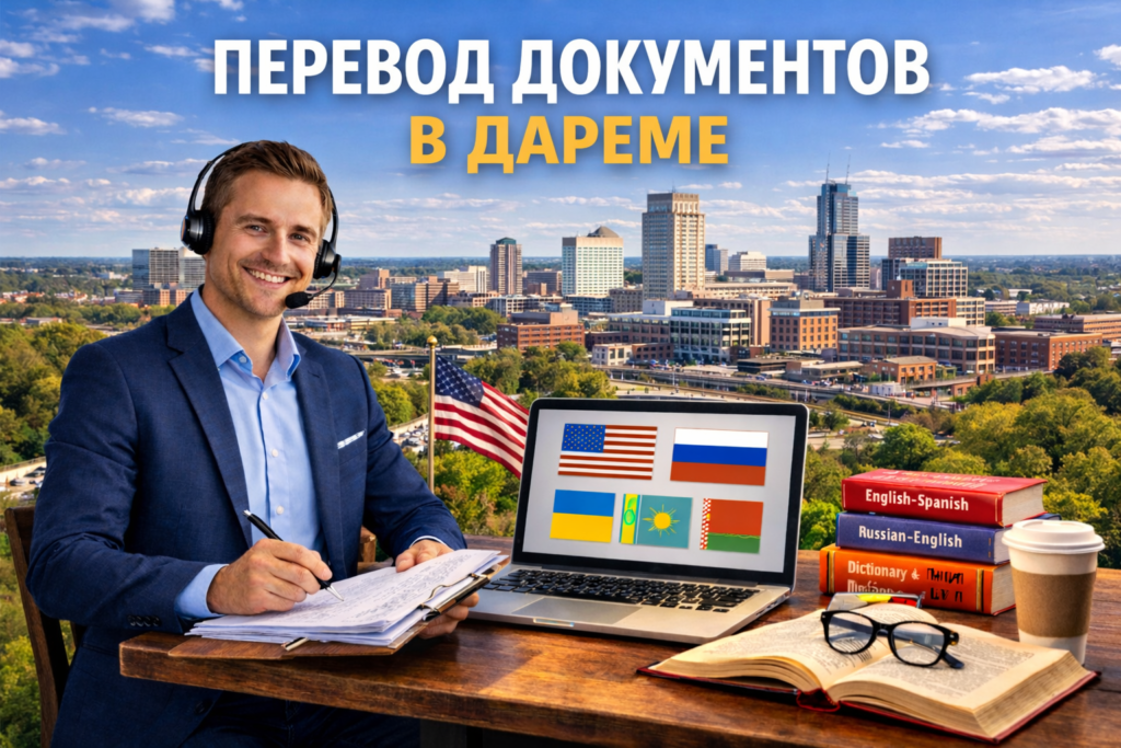 Перевод документов в Дарем Северная Каролина (Durham North Carolina),
Сертифицированный перевод для USCIS