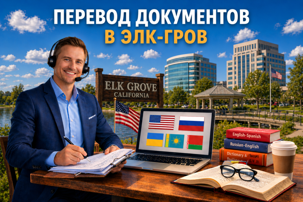 Перевод документов в Элк-Грове Калифорния (Elk Grove California), Сертифицированный перевод для USCIS