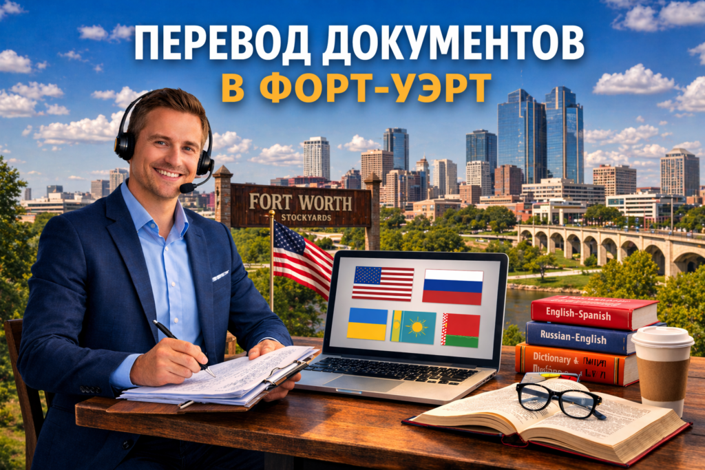 Перевод документов в Форт-Уэрт Техас (Fort Worth Texas), Сертифицированный перевод для USCIS