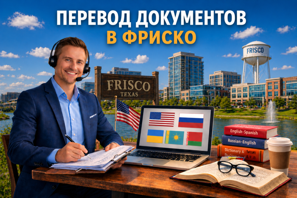 Перевод документов в Фриско Техас (Frisco Texas), Сертифицированный перевод для USCIS