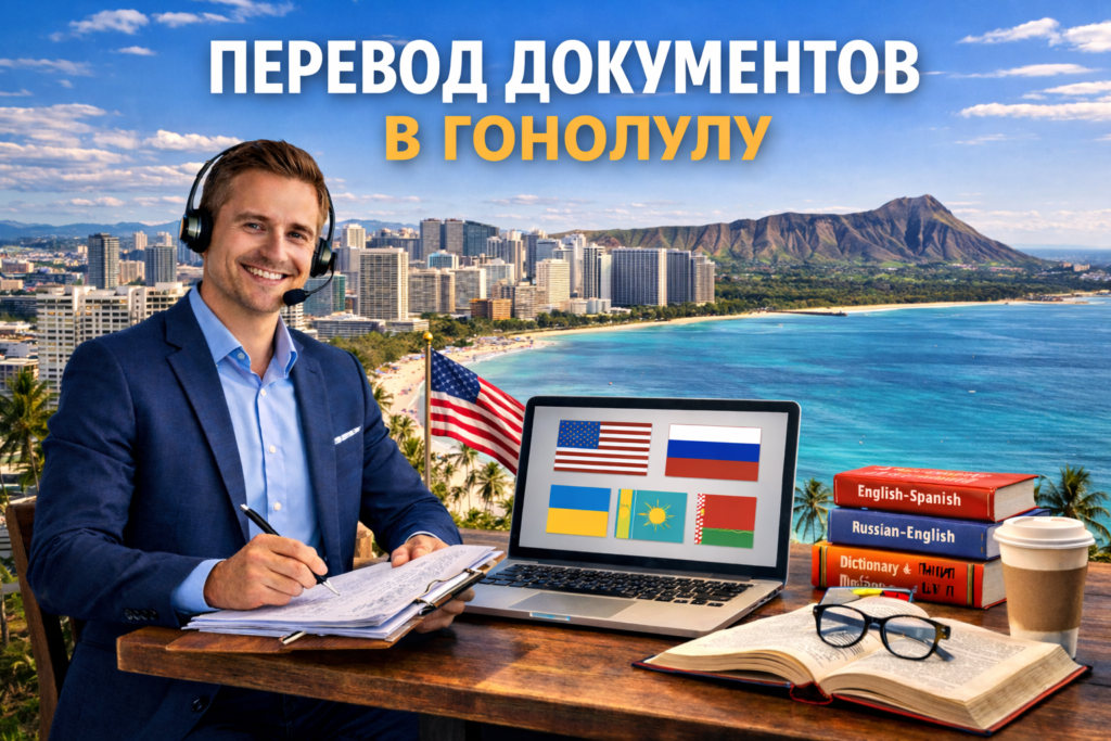 Перевод документов в Гонолулу Гавайи (Honolulu Hawaii), Сертифицированный перевод для USCIS