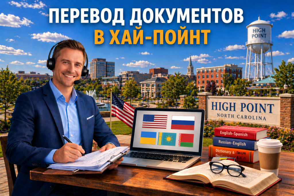 Перевод документов в Хай-Пойнт Северная Каролина (High Point North Carolina), Сертифицированный перевод для USCIS
