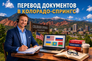 Перевод документов в Колорадо-Спрингс Колорадо (Colorado Springs Colorado), Сертифицированный перевод для USCIS