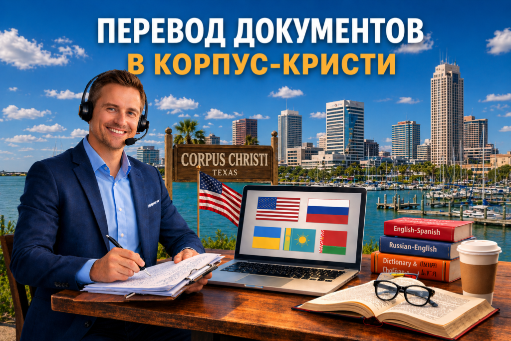 Перевод документов в Корпус-Кристи Техас (Corpus Christi Texas), Сертифицированный перевод для USCIS