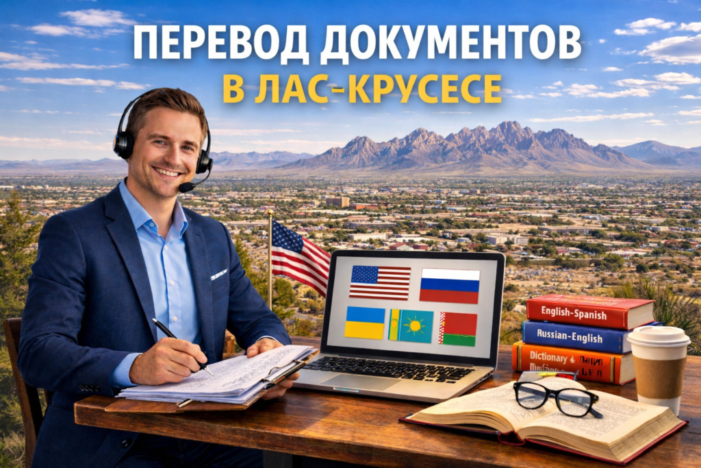 Перевод документов в Лас-Крусес Нью-Мексико (Las Cruces New Mexico),
Сертифицированный перевод для USCIS