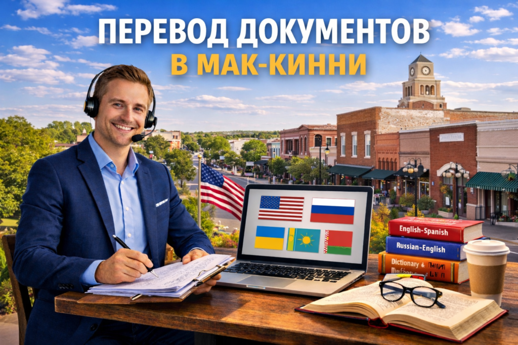 Перевод документов в Мак-Кинни Техас (McKinney Texas), Сертифицированный перевод для USCIS