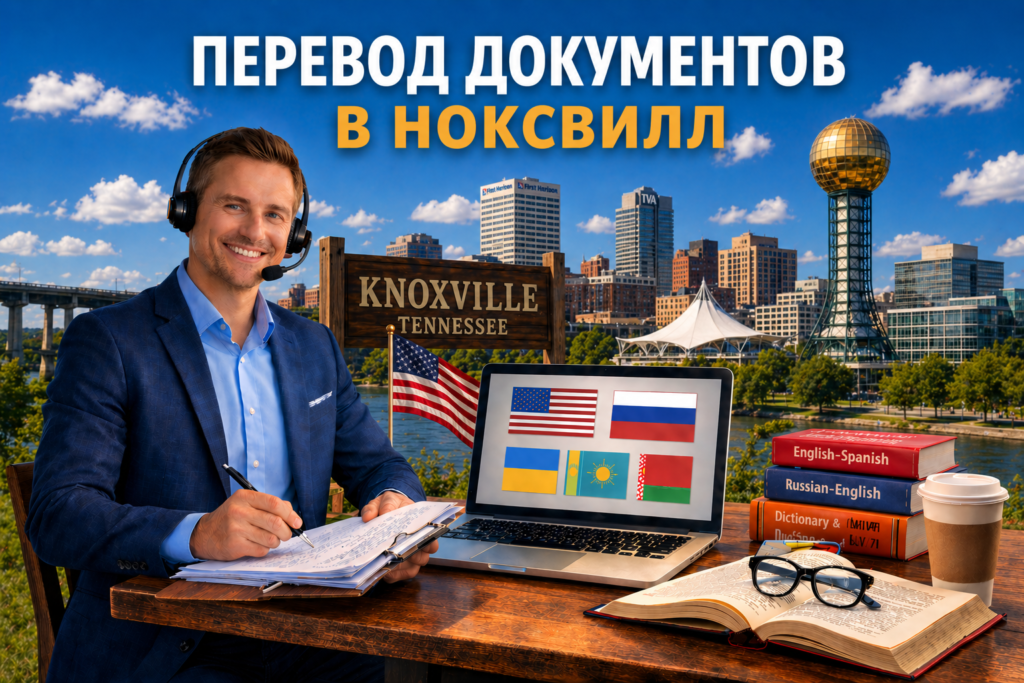 Перевод документов в Ноксвилле Теннесси (Knoxville Tennessee), Сертифицированный перевод для USCIS