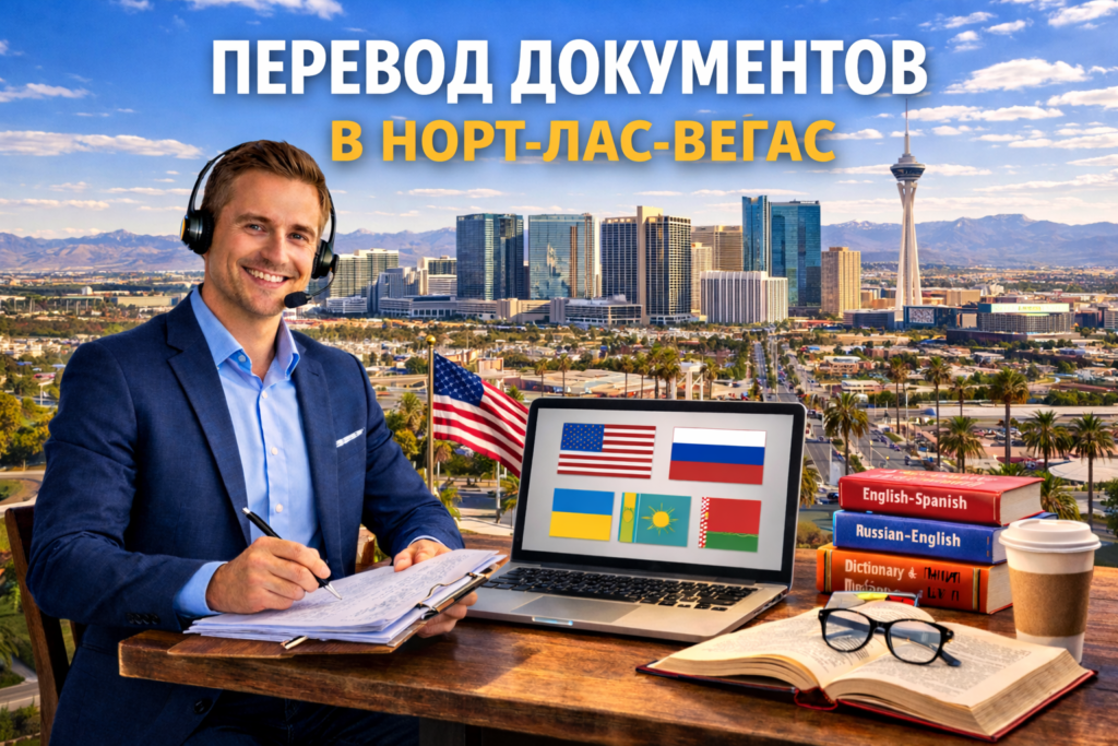 Перевод документов в Норт-Лас-Вегасе Оклахома (North Las Vegas Oklahoma), Сертифицированный перевод для USCIS