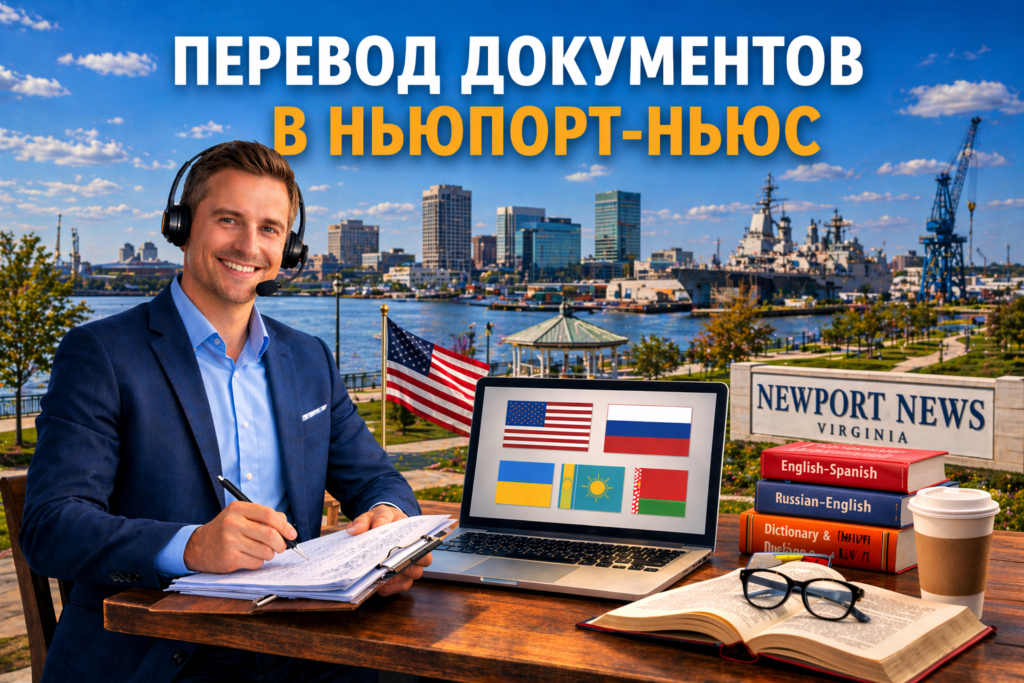 Перевод документов в Ньюпорт-Ньюс Виргиния (Newport News Virginia), Сертифицированный перевод для USCIS