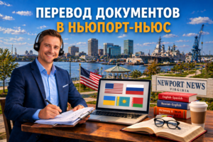 Перевод документов в Ньюпорт-Ньюс Виргиния (Newport News Virginia), Сертифицированный перевод для USCIS