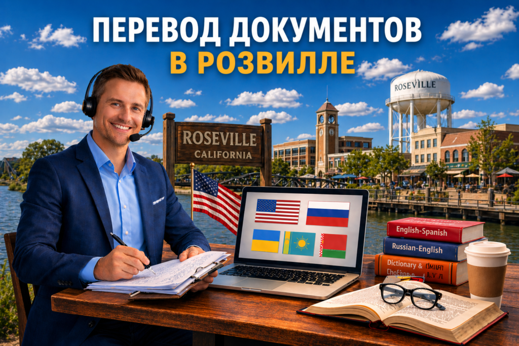 Перевод документов в Розвилле Калифорния (Roseville California), Сертифицированный перевод для USCIS