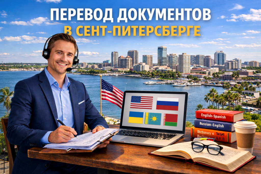 Перевод документов в Сент-Питерсберге Флорида (Saint Petersburg Florida), Сертифицированный перевод для USCIS