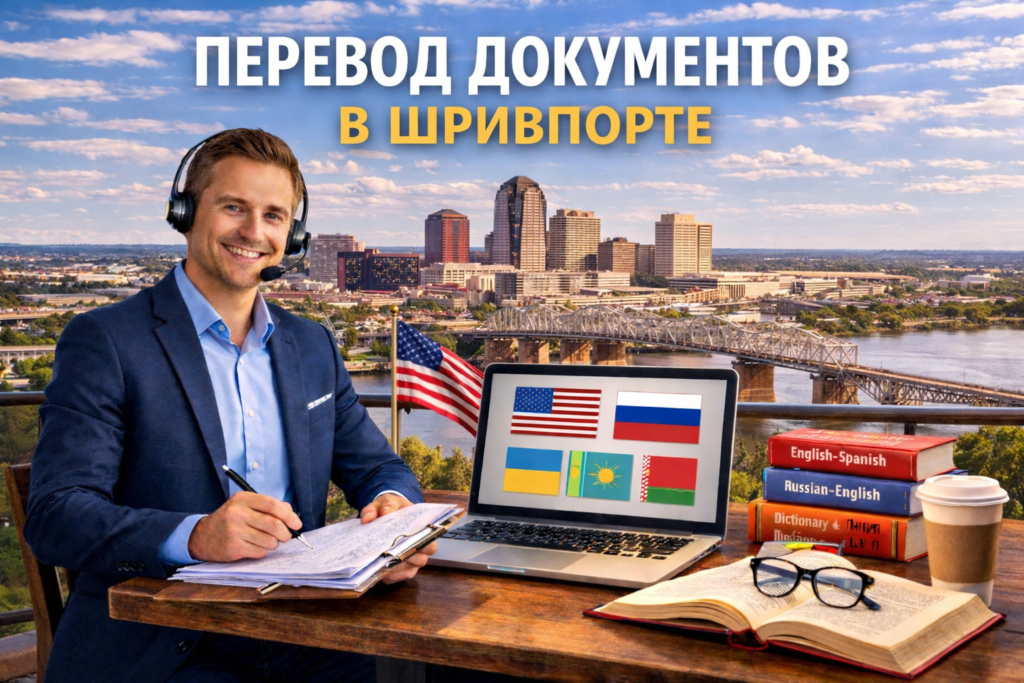 Перевод документов в Шривпорт Луизиана (Shreveport Louisiana),
Сертифицированный перевод для USCIS
