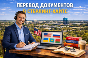 Перевод документов в Стерлинг-Хайтсе Мичиган (Sterling Heights Michigan), Сертифицированный перевод для USCIS