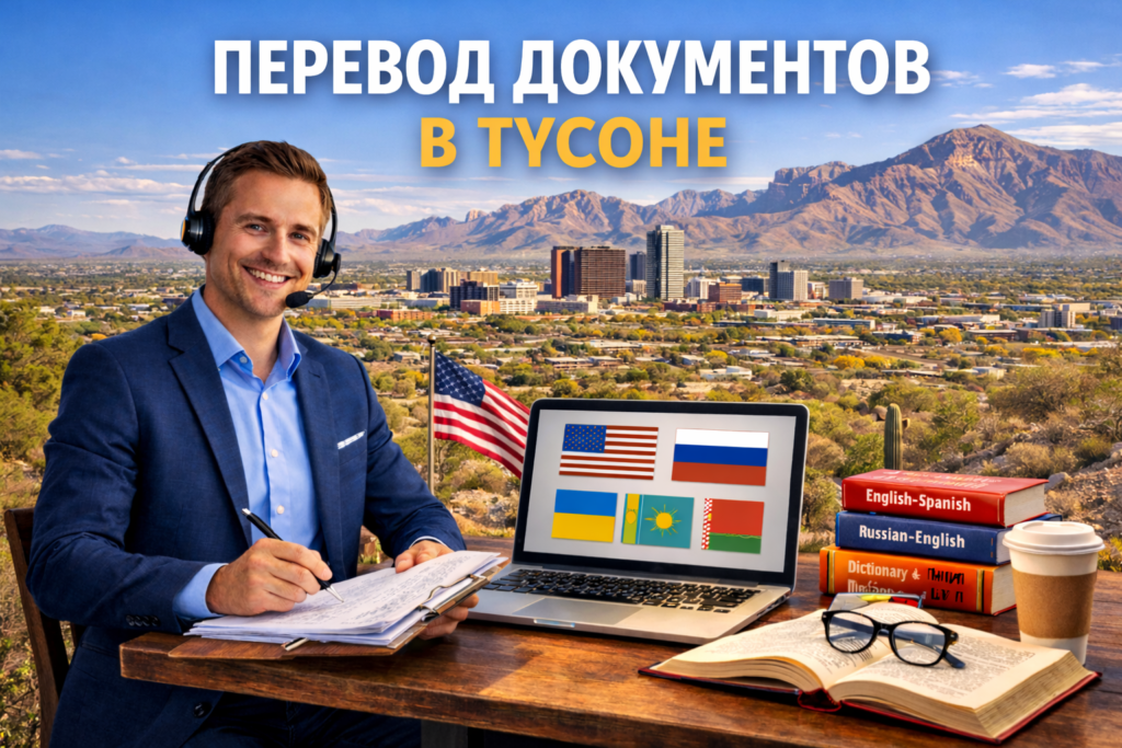 Перевод документов в Тусон Аризона (Tucson Arizona), Сертифицированный перевод для USCIS