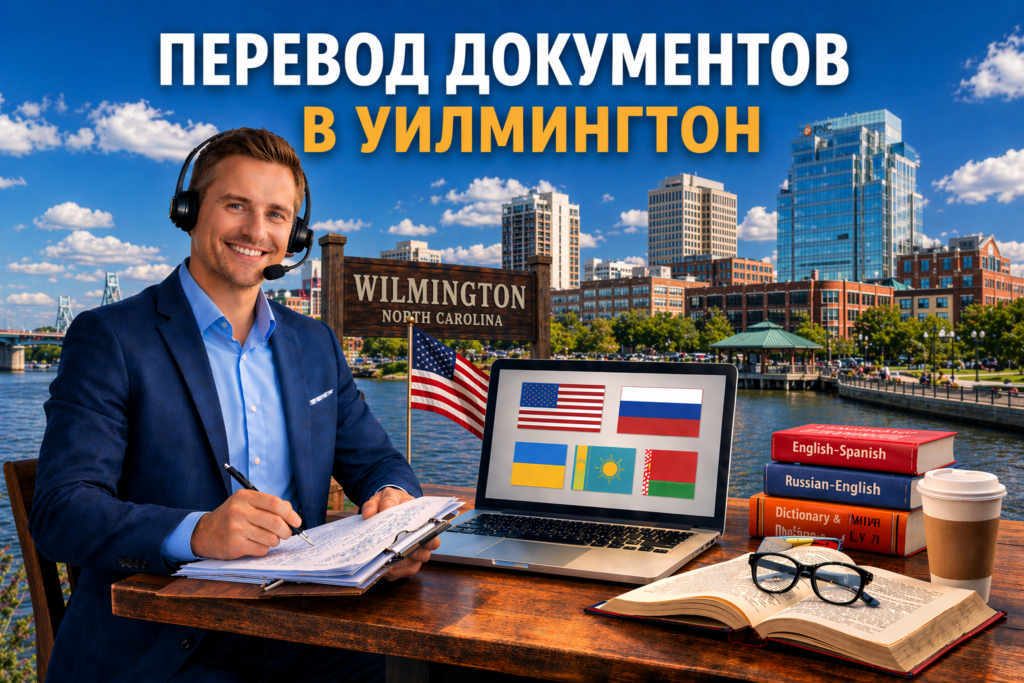 Перевод документов в Уилмингтон Северная Каролина (Wilmington North Carolina), Сертифицированный перевод для USCIS