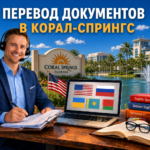 Перевод документов в Корал-Спрингс Флорида (Coral Springs Florida), Сертифицированный перевод для USCIS