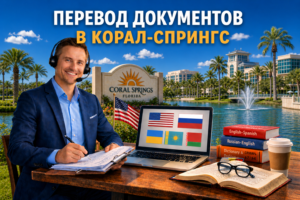 Перевод документов в Корал-Спрингс Флорида (Coral Springs Florida), Сертифицированный перевод для USCIS