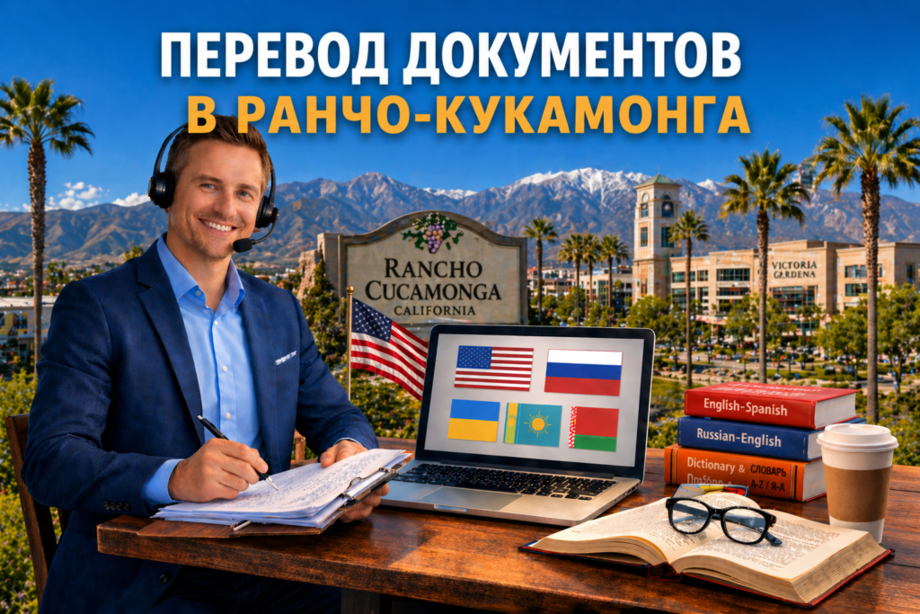 Перевод документов в Ранчо-Кукамонга Калифорния (Rancho Cucamonga California), Сертифицированный перевод для USCIS
